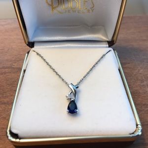 Sapphire and Diamond Necklace